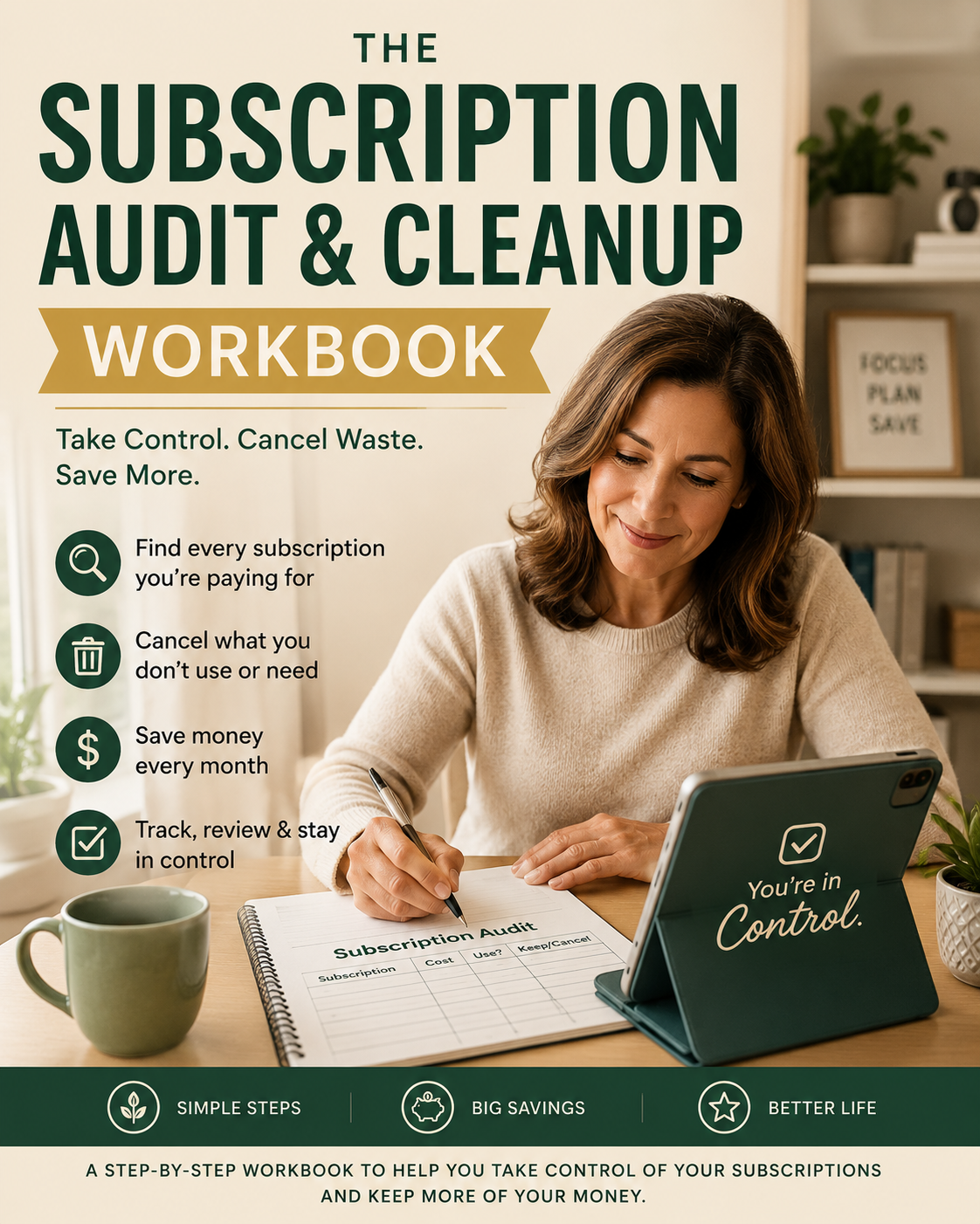 The Subscription Audit & Cleanup Workbook cover